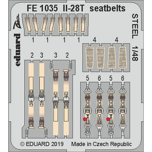 1:48 Ilyushin Il-28T Seatbelts STEEL for Bobcat kits FE1035 Eduard