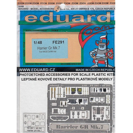 1:48 Harrier GR.7 P.E. Set for Hasegawa FE291 Eduard