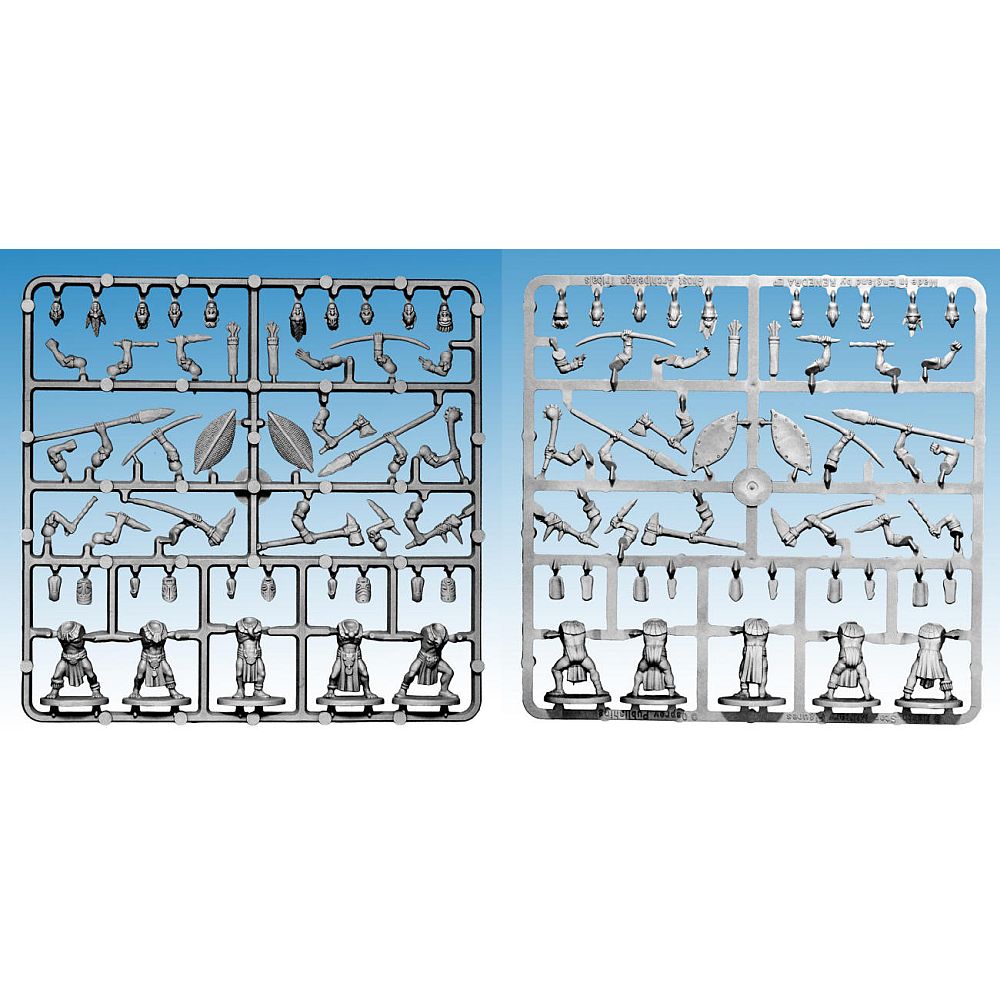 28mm Frostgrave Ghost Archipelago Tribals Single Sprue With Bases