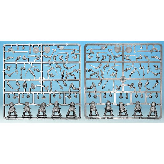 28mm Frostgrave Soldiers Single Sprue With Bases