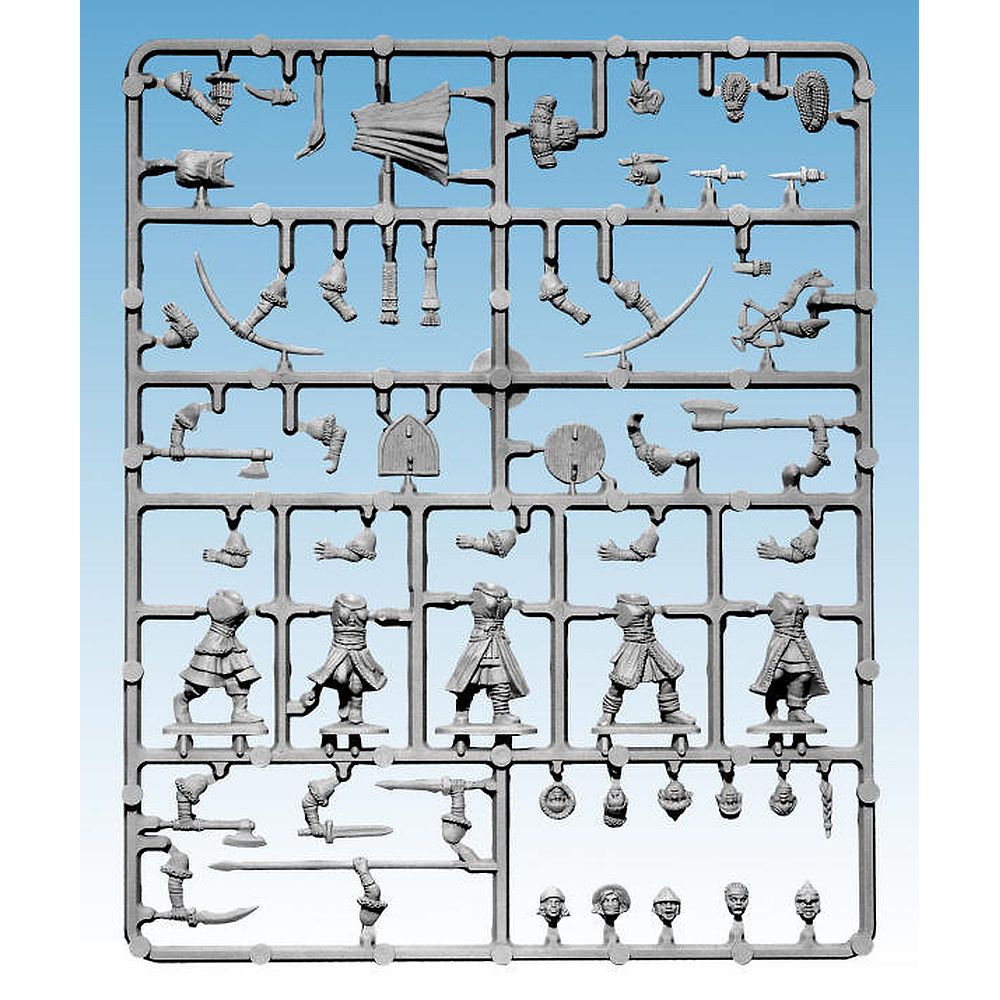 28mm Frostgrave Soldiers 11 Single Sprue With Bases