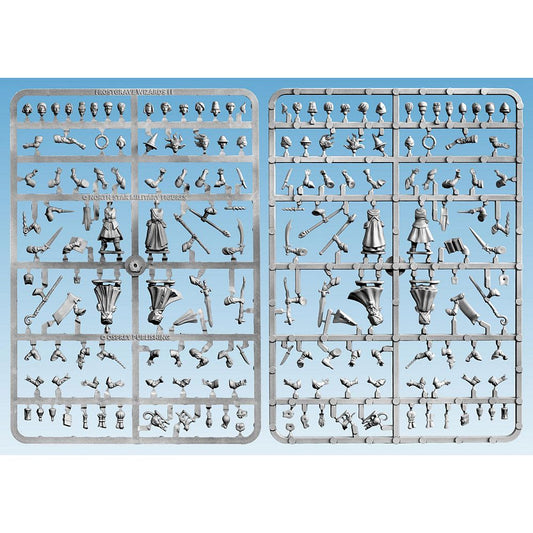 28mm Frostgrave Wizards II Single Sprue With Bases