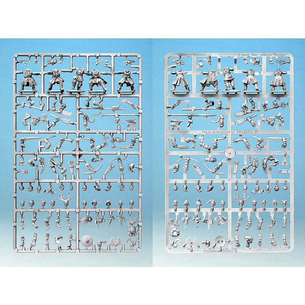 28mm Frostgrave Cultists III Single Sprue With Bases