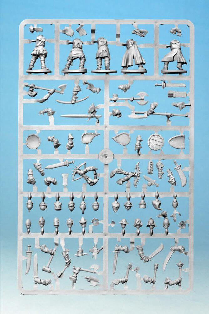 28mm Frostgrave Cultist Knights Single Sprue With Bases
