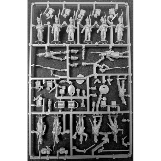 28mm French Napoleonic Line Infantry 1812-1815 Command Sprue Perry