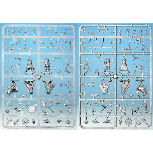 28mm Frostgrave Barbarians II Sprue With Bases