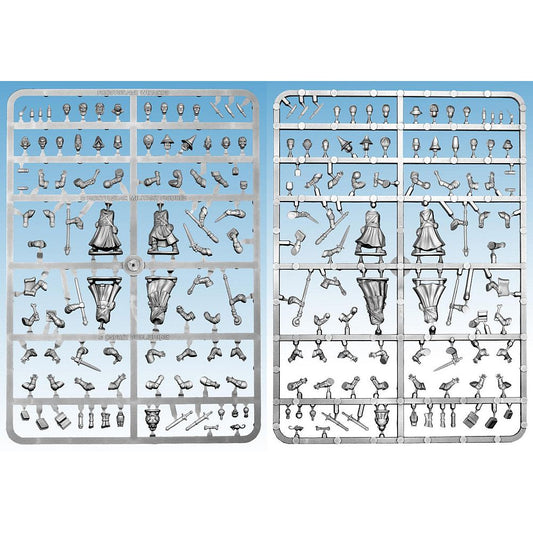 28mm Frostgrave Wizards Single Sprue With Bases