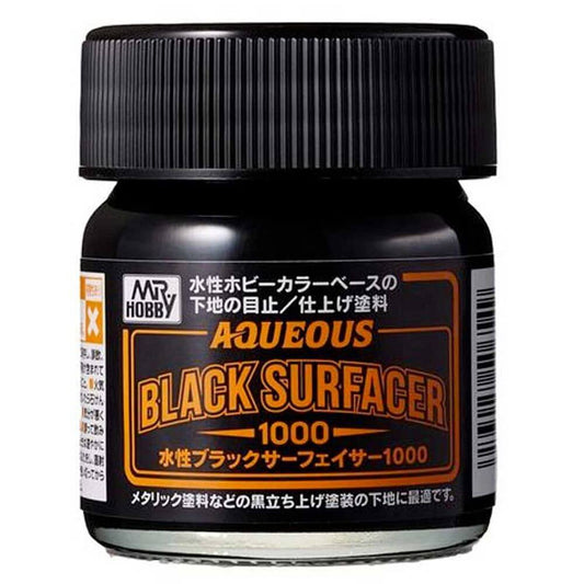 40ml Mr Aqueous Surfacer 1000 Black HSF-03 Mr Hobby