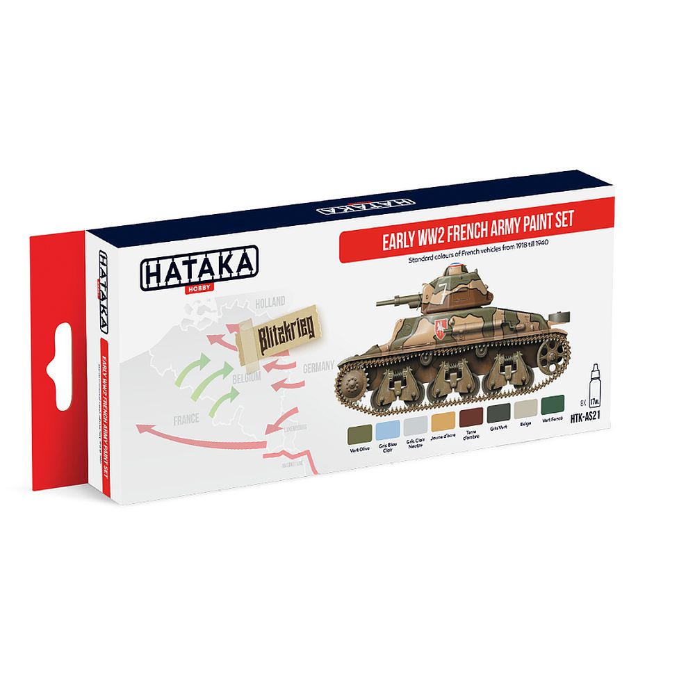 Hataka HTK-AS21 Early WW2 French Army Paint Set