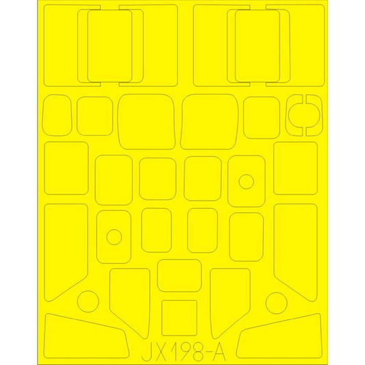 1:32 B-17F Flying Fortress Masking Set for HK Models JX198 Eduard