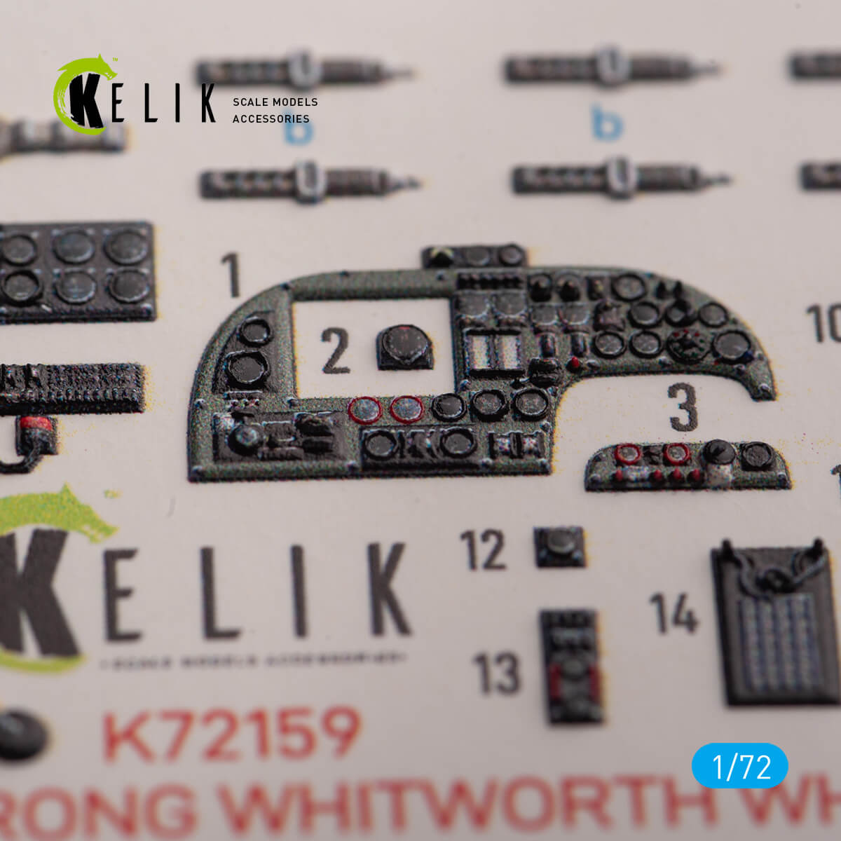 1:72 Armstrong Whitworth Whitley Mk.V interior Airfix K72159 Kelik