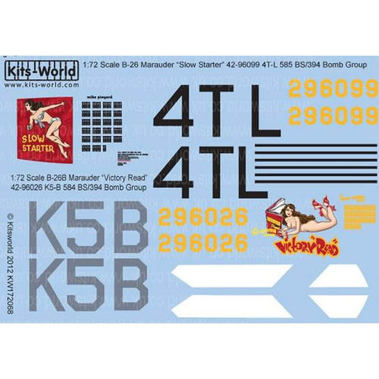 1:72 War Birds B-26 Marauders KW172068 Kits-World