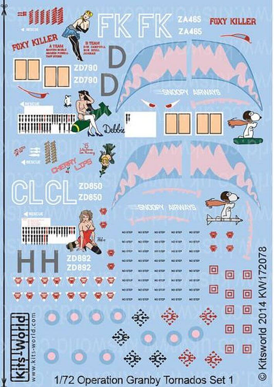 1:72 War Birds Desert Storm Tornado GR.1B/GR.4 KW172078 Kits-World