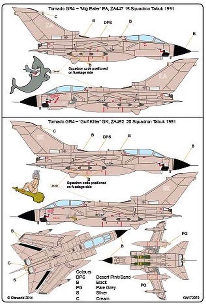 1:72 War Birds Desert Storm Tornado GR.4 KW172079 Kits-World