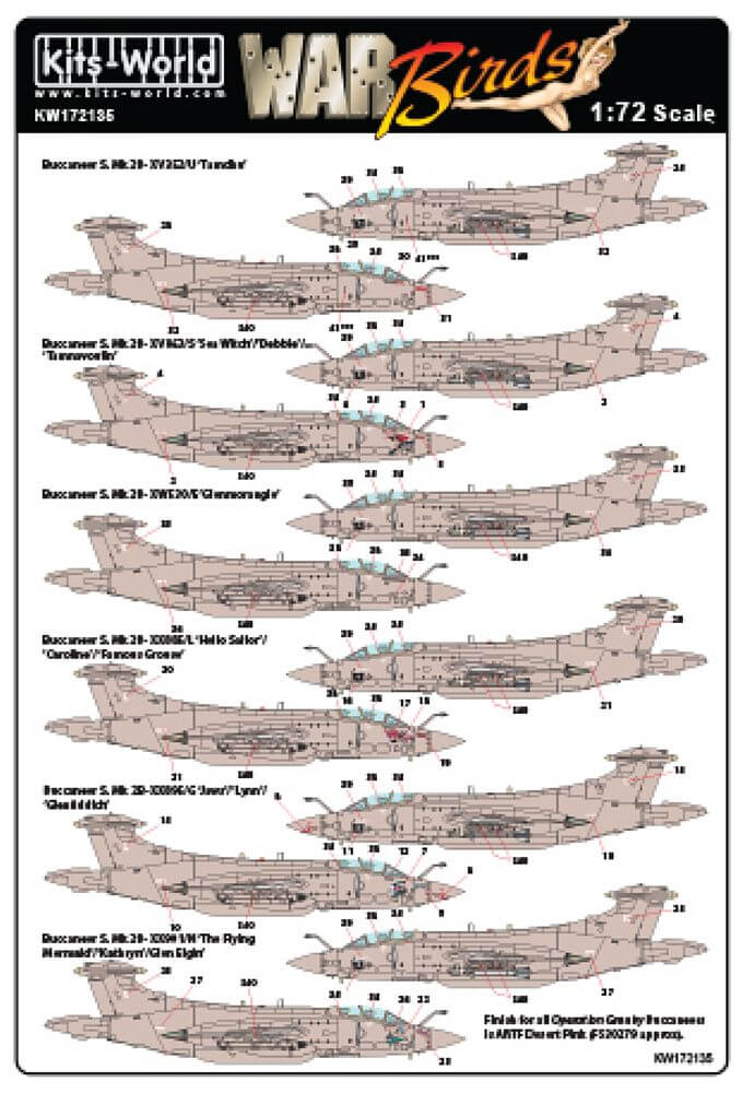 1:72 Blackburn Buccaneers - Gulf War - Part 1 KW172135 Kits-World