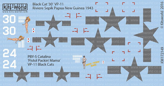 1:72 War Birds PBY-5 Catalinas - 'Black Cats' KW172149 Kits-World