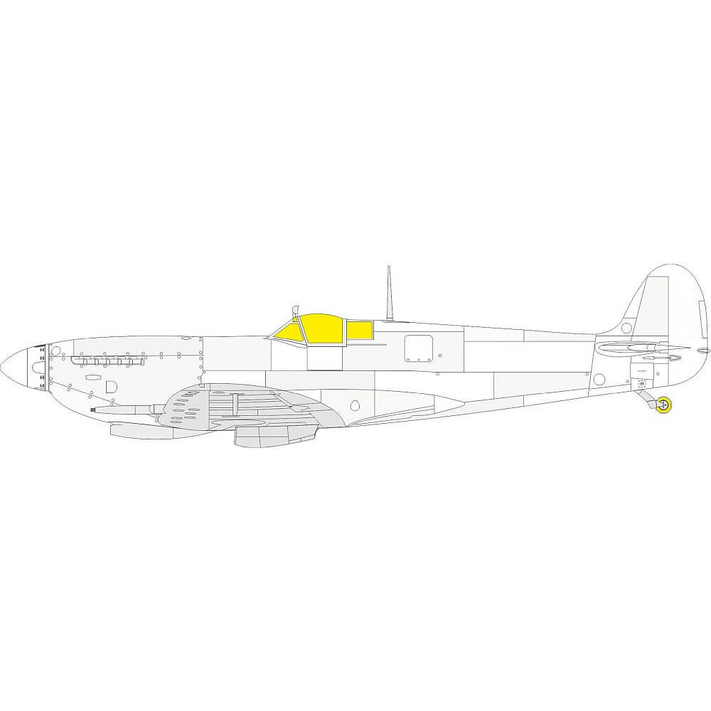 1:24 Spitfire Mk.IXc Masking Set for Airfix LX007 Eduard