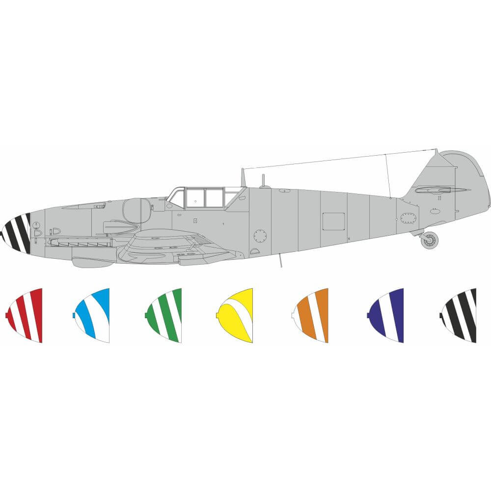1:24 Messerschmitt Bf-109G-5 / G-6 - Spinner Spirals for Airfix LX012 Eduard