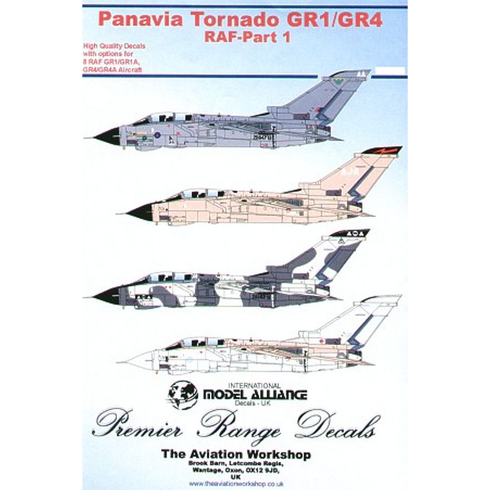 Model Alliance MA-72104 Panavia Tornado GR1/GR4 RAF Part 1 Decals 1:72