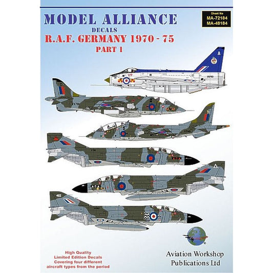 Model Alliance MA-72184 RAF Germany Part 1 Decals 1:72