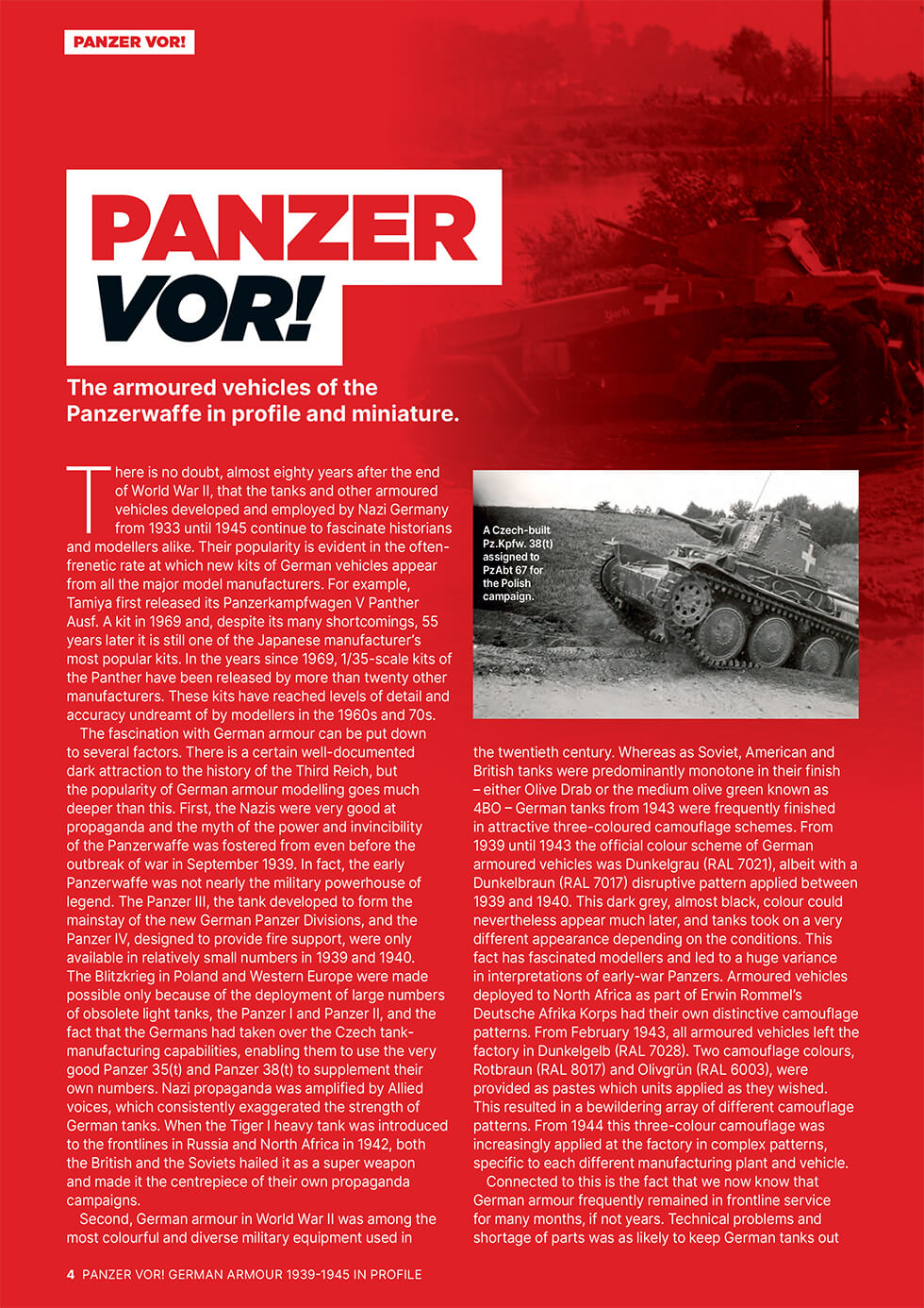 Panzer Vor! - The Armoured Vehicles of the Panzerwaffe in Profile