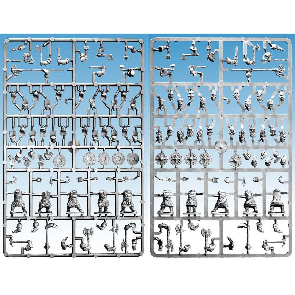 28mm Dwarf Heavy Infantry Single Sprue With Bases Oathmark