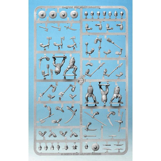 28mm Orc Heavy Infantry Single Sprue With Bases Oathmark