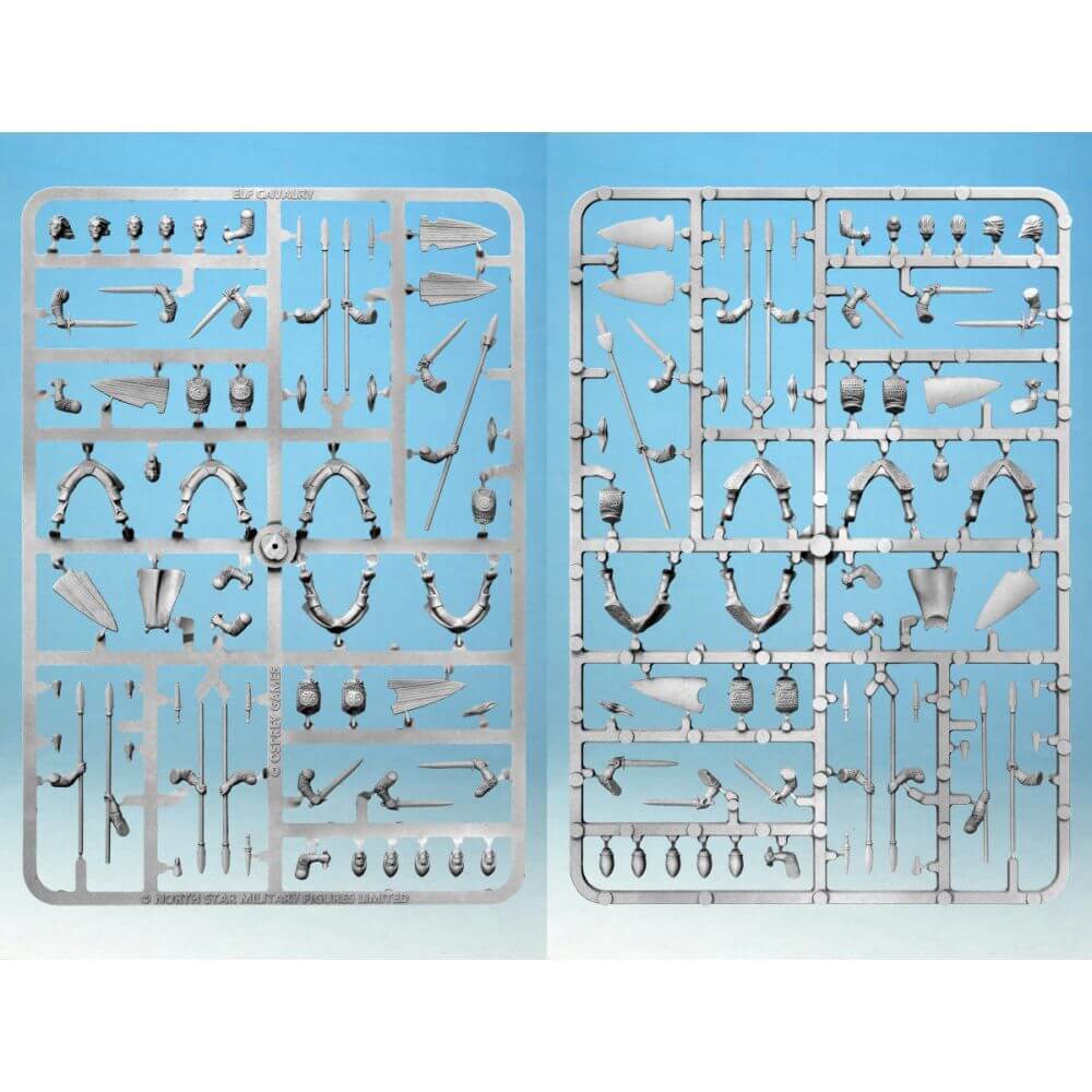 28mm Elf Cavalry + Horses Sprues With Bases Oathmark