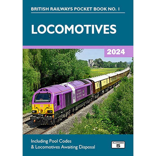 British Railways Pocket Book 1 - Locomotives 2024 Softback Book Platform 5