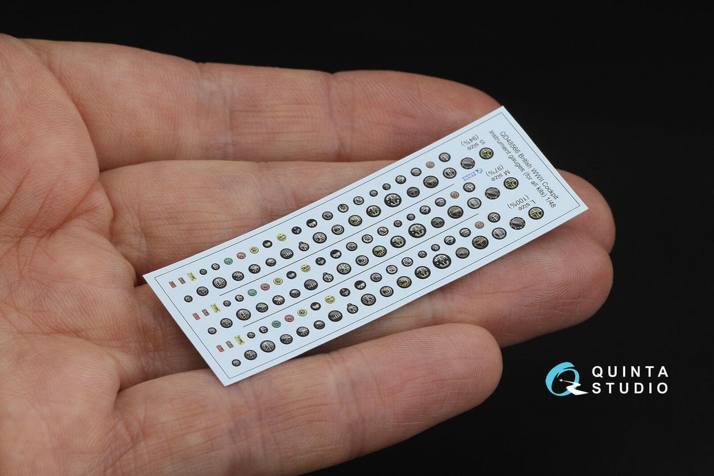 1:48 British WWII Cockpit instrument gauges QD48566 Quinta Studio