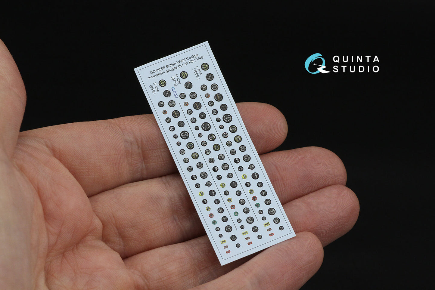 1:48 British WWII Cockpit instrument gauges QD48566 Quinta Studio