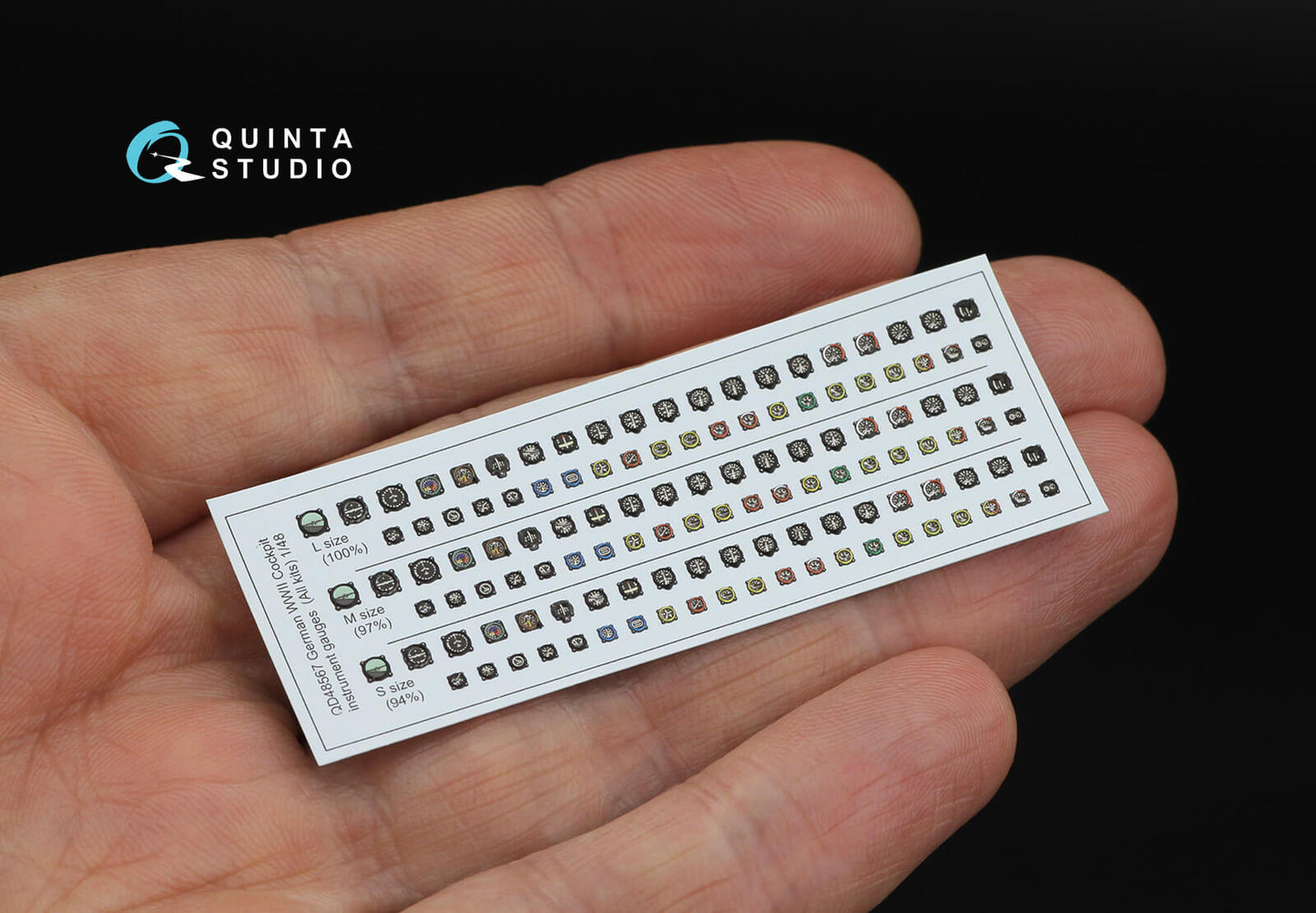 1:48 German WWII Cockpit instrument gauges QD48567 Quinta Studio