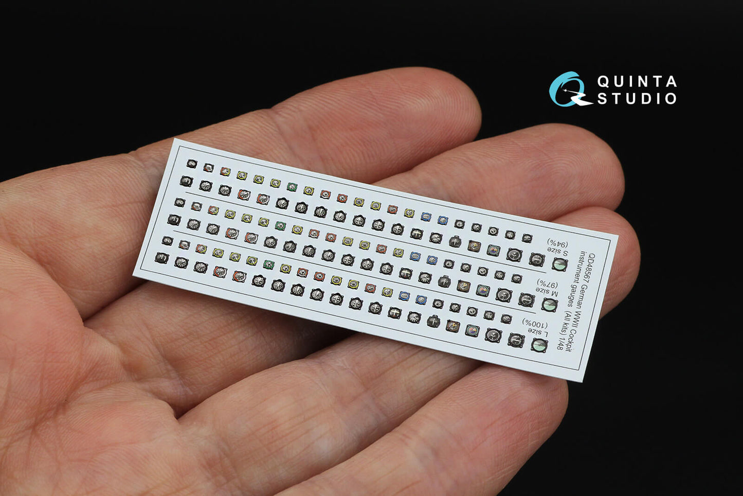 1:48 German WWII Cockpit instrument gauges QD48567 Quinta Studio