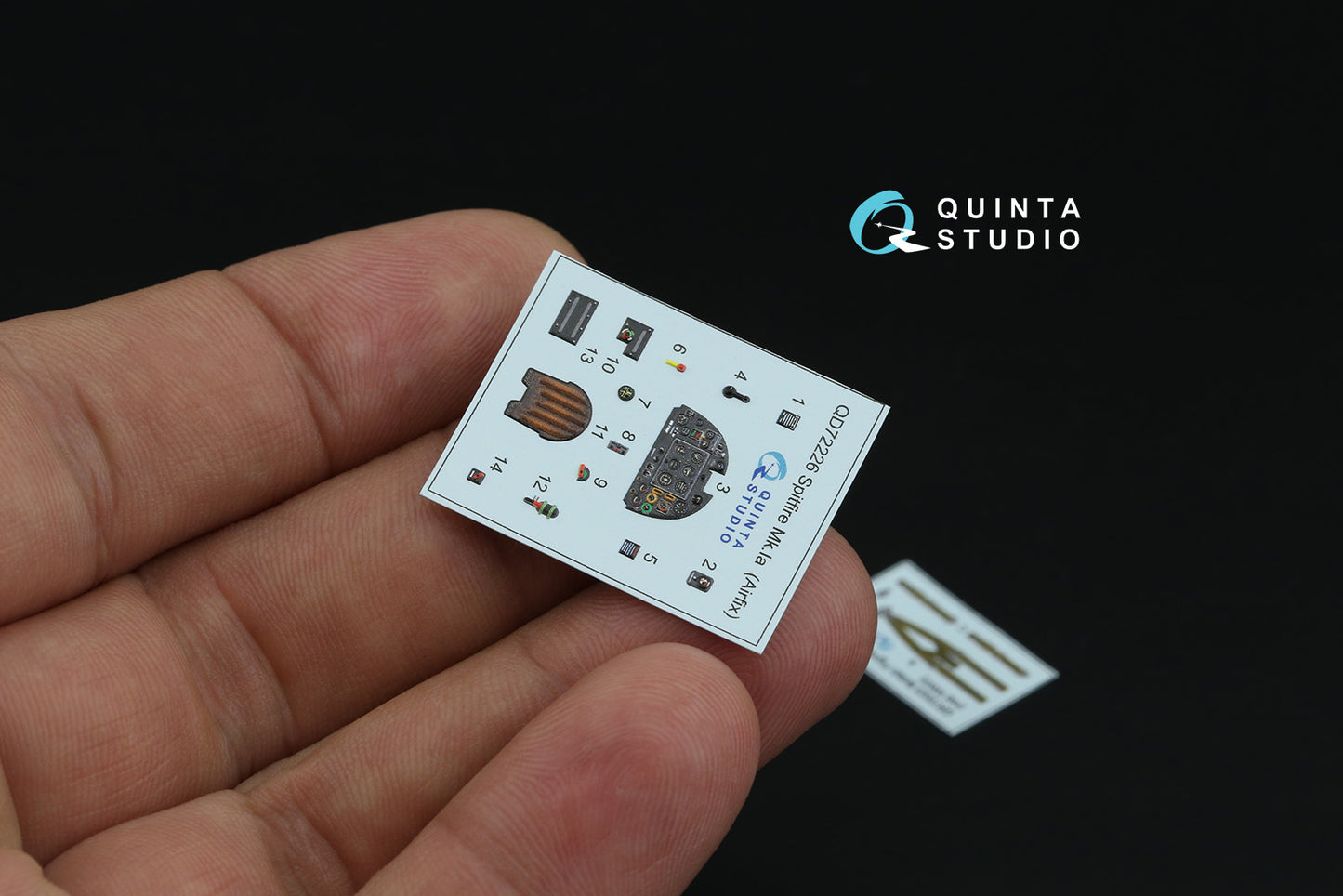 1:72 Spitfire Mk.Iа interior 3D decals for Airfix QD72226 Quinta Studio