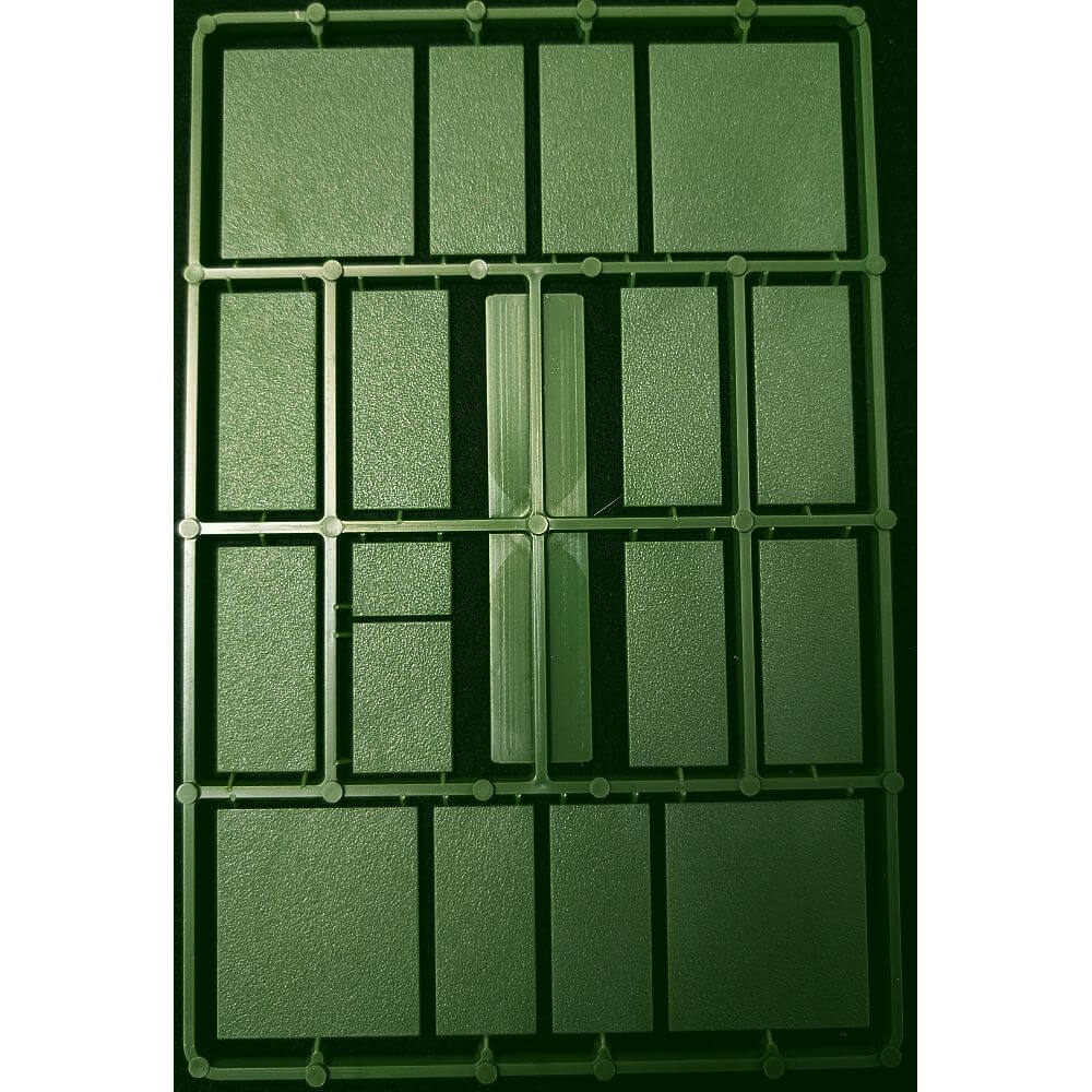 15mm Green Mixed Wargaming Infantry Base Sprue Renedra