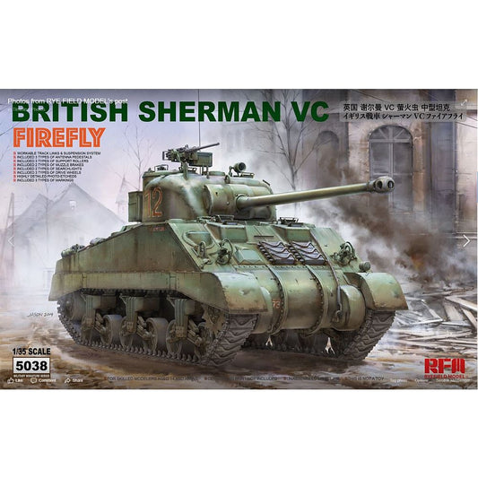 Rye Field Model RM-5038 Sherman VC Firefly & Track Links Kit 1/35