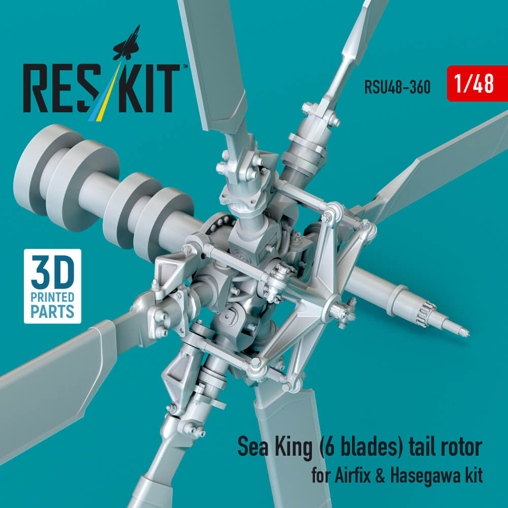 1:48 Sea King (6 blades) tail rotor RSU48-0360 ResKit