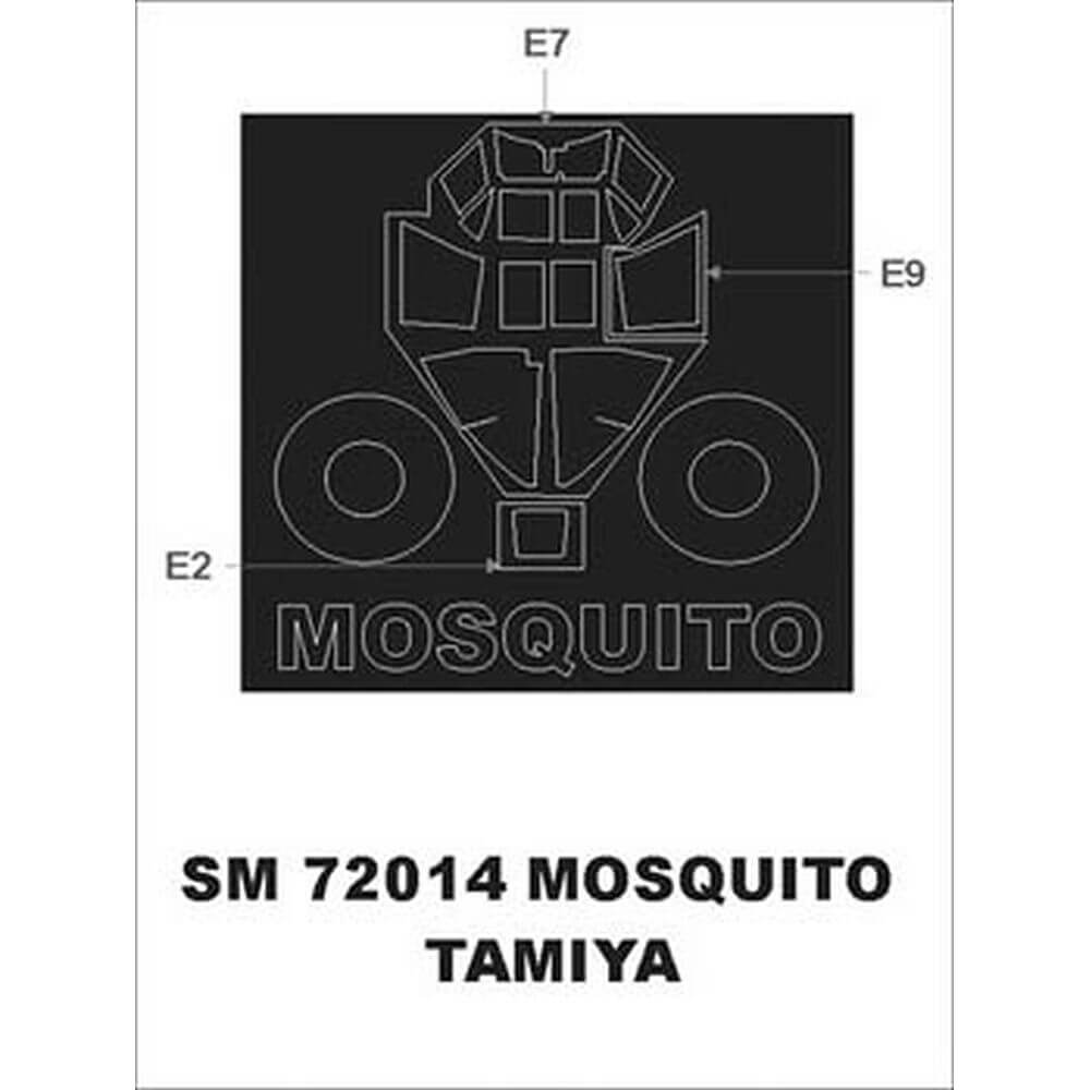 1:72 DH 98 Mosquito Masking Set for Tamiya SM72014 Montex