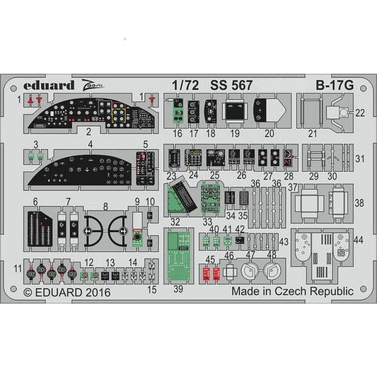 1:72 B-17G Zoom Detail Set for Airfix SS567 Eduard
