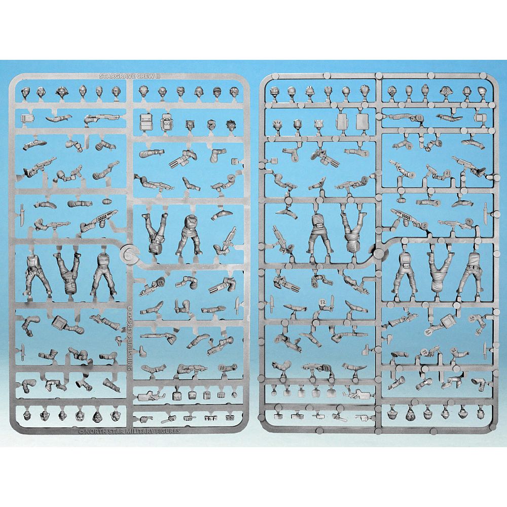 28mm Stargrave Crew II Female Single Sprue With Bases