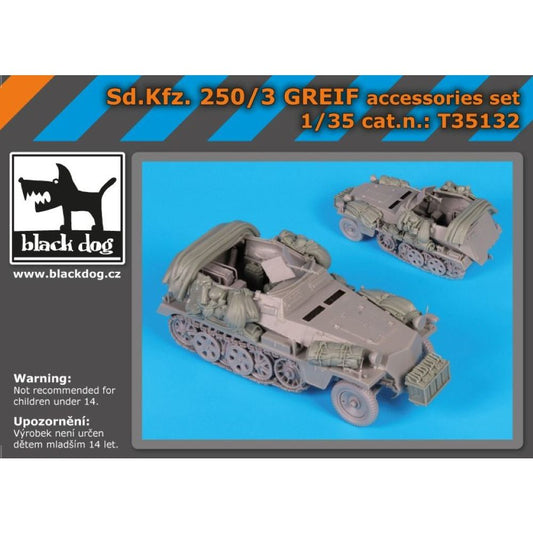 Black Dog T35132 Sd.Kfz. 250/3 Greif accessories set for Dragon 1/35