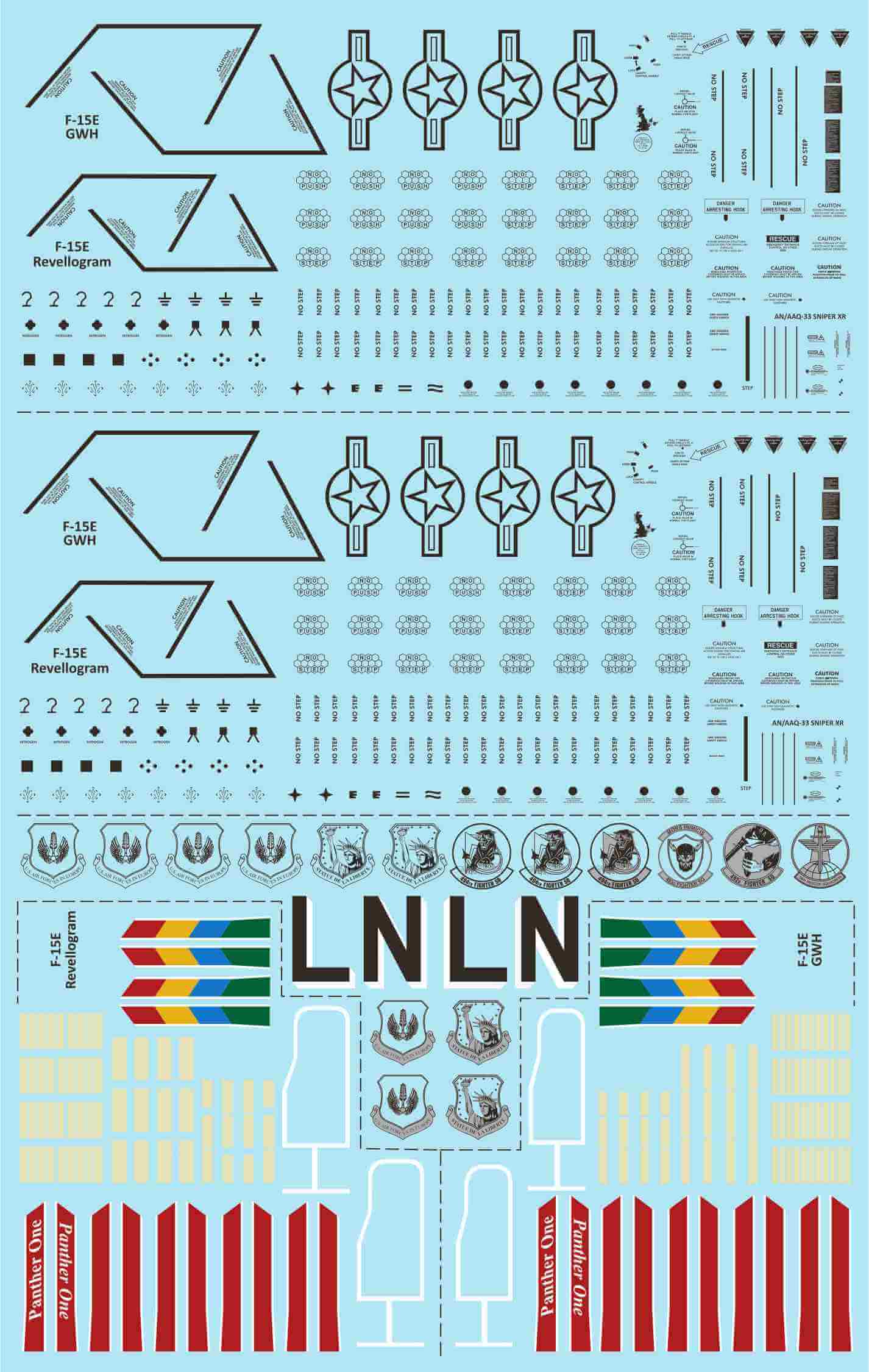 1:48 F-15E Maximum Effort Eagles Decals 48-265 Two Bobs