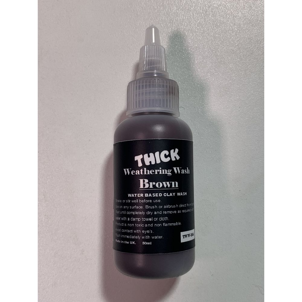 50ml Thick Brown Weathering Wash TWW104 Flory Models