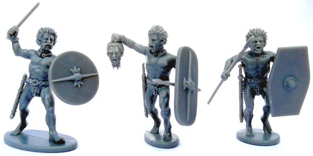 28mm Gallic Naked Fanatics Single Sprue Victrix