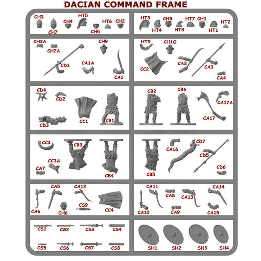 28mm Dacians Command Single Sprue Victrix