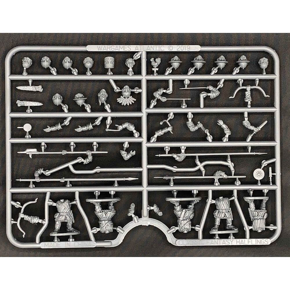 28mm Halfling Militia Classic Fantasy Single Sprue Wargames Atlantic