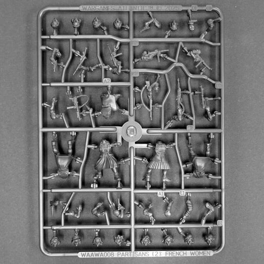 28mm Partisans (2) French Resistance Women Sprue Wargames Atlantic