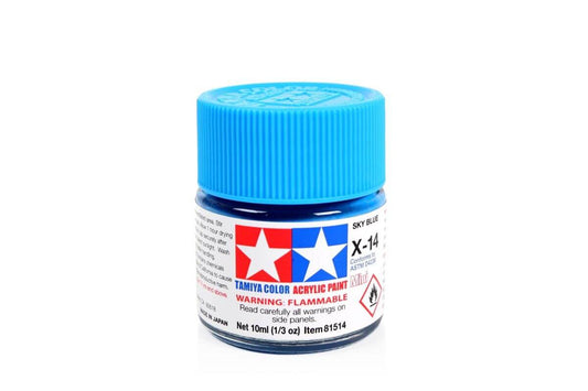 10ml Sky Blue Acrylic Mini X-14 Tamiya