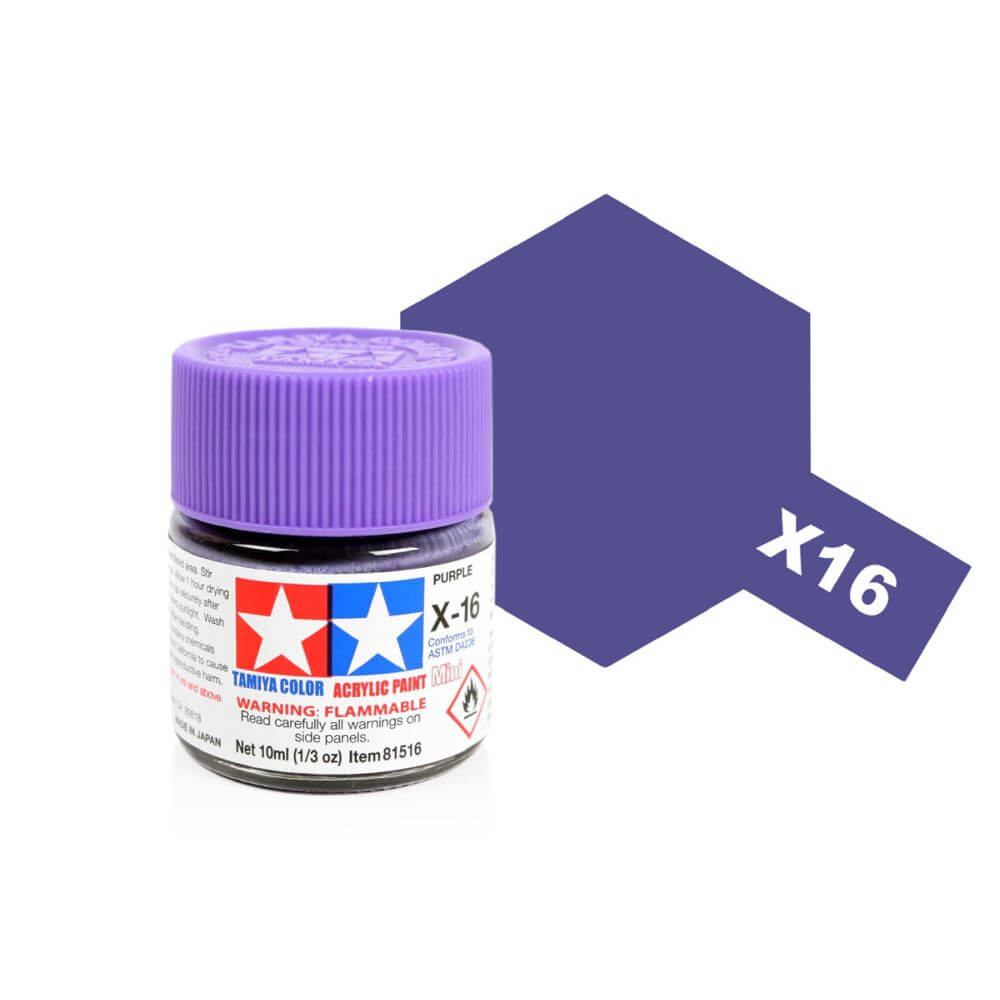 10ml Purple Acrylic Mini X-16 Tamiya
