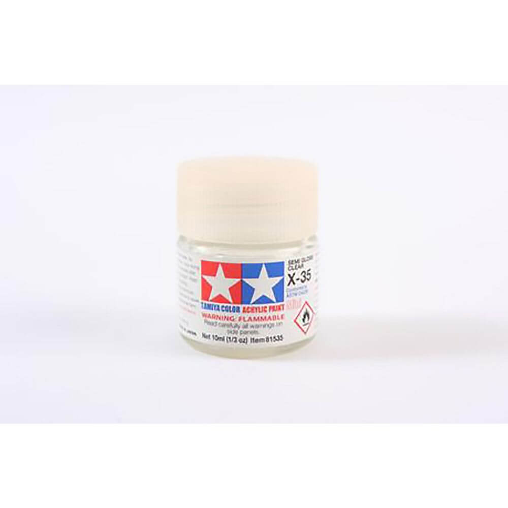 10ml Semi Gloss Clear Acrylic Mini Paint X-35 Tamiya